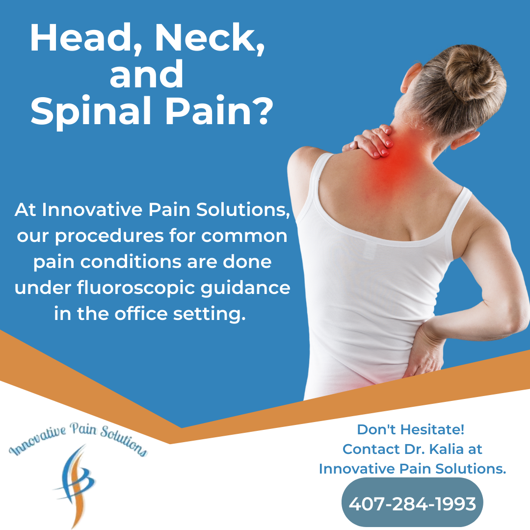 Orlando Pain Solutions post about head, neck, and spinal pain